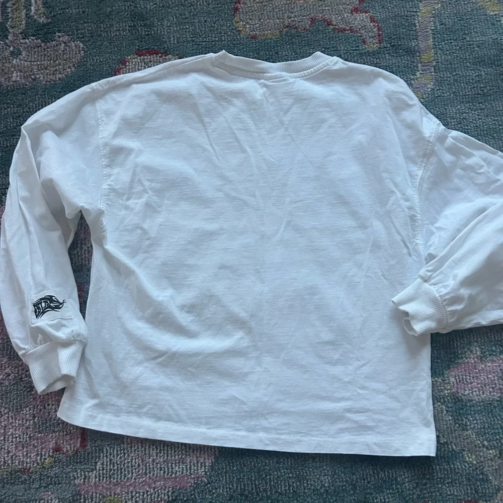 Zara kids White 'Great Ride' Long Sleeve Shirt